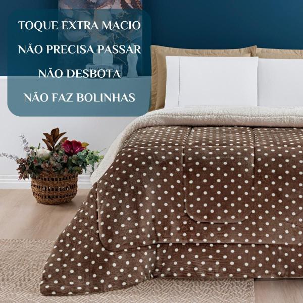 Imagem de Edredom Casal Queen Size Romance Dupla Face Super Luxuoso