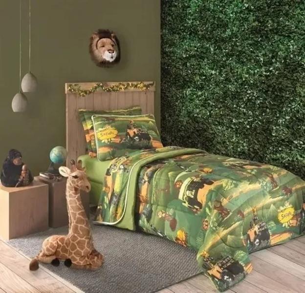 Imagem de Edredom Estampa Infantil Kids para Cama Casal em Malha 100% Algodão 01 Peça