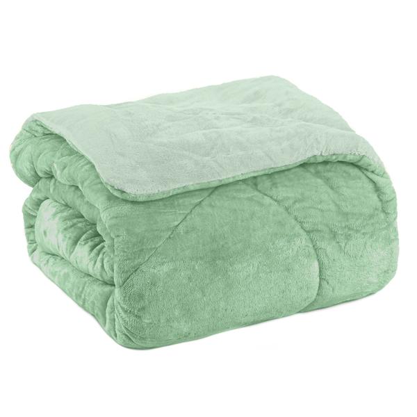 Imagem de Edredom king plush  bicolor - verde 146324 / 136108