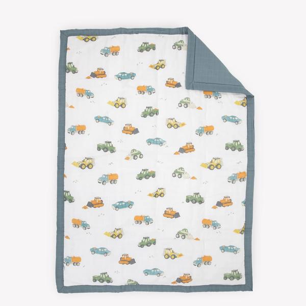 Imagem de Edredom Little Unicorn Cotton Musselin para criança 90x127cm