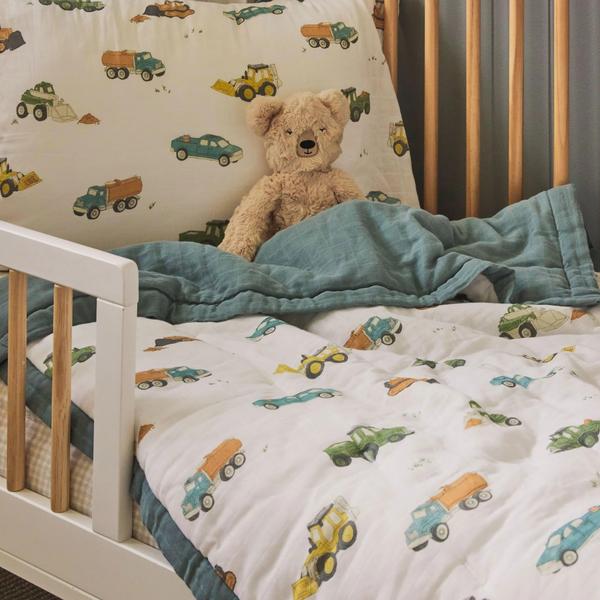 Imagem de Edredom Little Unicorn Cotton Musselin para criança 90x127cm