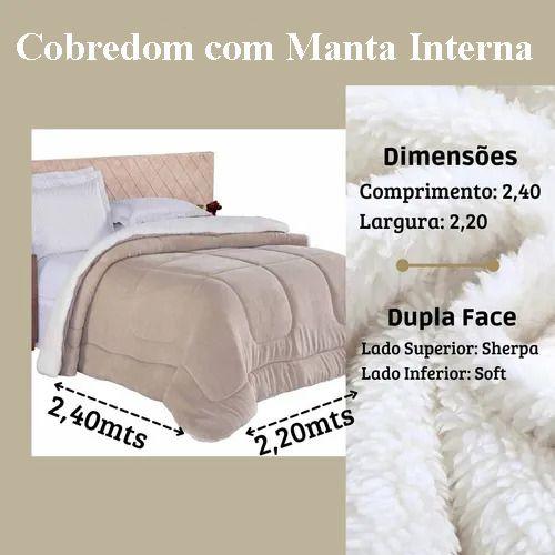 Edredom Manta Sherpa Casal Queen Coberdrom Cobertor - Texfine Imagem de Edredom Manta Sherpa Casal Queen Coberdrom Cobertor