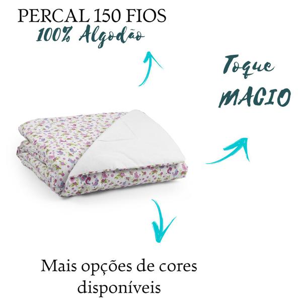 Imagem de Edredom para Mini Cama/Berço Estampa Floral Infantil Moderno