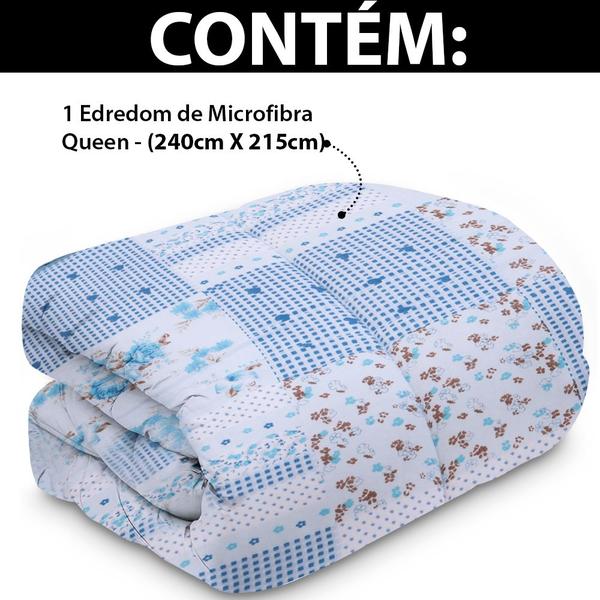 Imagem de Edredom Queen Antialérgico Dupla Face Estampado 240x215cm - BF Colchões