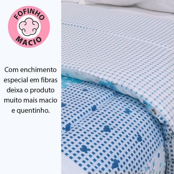 Imagem de Edredom Queen Antialérgico Dupla Face Estampado 240x215cm - BF Colchões