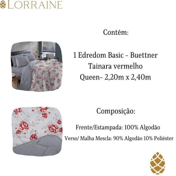 Imagem de Edredom Queen Malha Basic Buettner Estampado Dupla Face