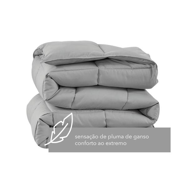 Imagem de Edredom Queen Toque de Pluma Macio Ecopluma 240x260cm Camesa