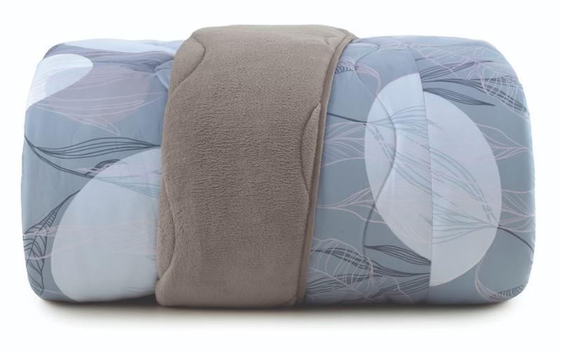 Edredom Solteiro Blend Comfort Plush Sherpa Estampado Altenburg Imagem de Edredom Solteiro Blend Comfort Plush Sherpa Estampado Altenburg