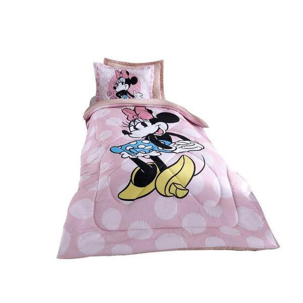 Imagem de Edredom Solteiro Infantil Hedrons Disney Minnie Charmosa 250 Fios