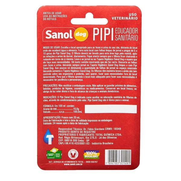 Imagem de Educador Sanitário Pipi Cães Filhoes Sanol Dog 20Ml 