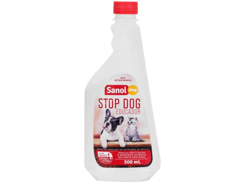 Imagem de Educador Sanitário Xixi Não para Cães e Gatos - Sanol Dog Stop Dog 500ml