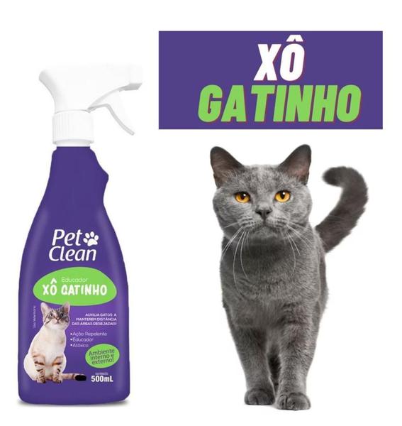 Imagem de Educardor Sanitário Para Gatos Xô Gatinho Pet Clean 500ml