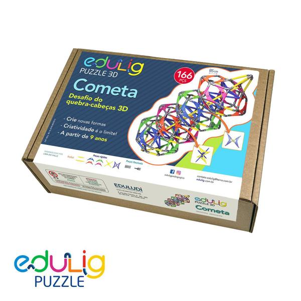 Imagem de Edulig Puzzle 3D Cometa - 182 Peças E Conexões