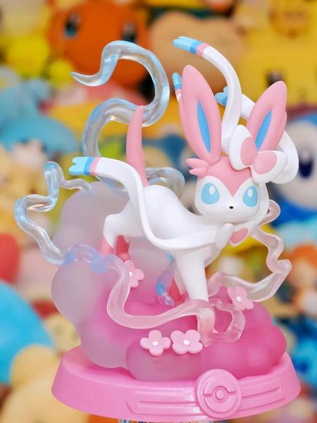 Imagem de Eeveelution Figuras Pokémon Espeon Sylveon Glaceon Leafeon Vaporeon Umbreon Flareon Anime Ornamentos