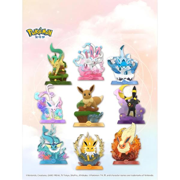 Imagem de Eeveelution Figuras Pokémon Espeon Sylveon Glaceon Leafeon Vaporeon Umbreon Flareon Anime Ornamentos