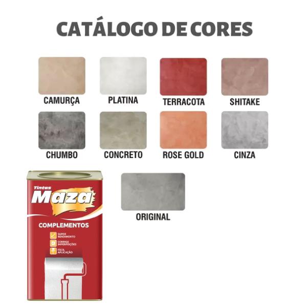 Efeito Decorativo Cimento Queimado Maza 20KG Imagem de Efeito Decorativo Cimento Queimado Maza 20KG