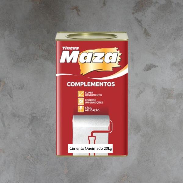 Efeito Decorativo Cimento Queimado Maza 20KG Imagem de Efeito Decorativo Cimento Queimado Maza 20KG