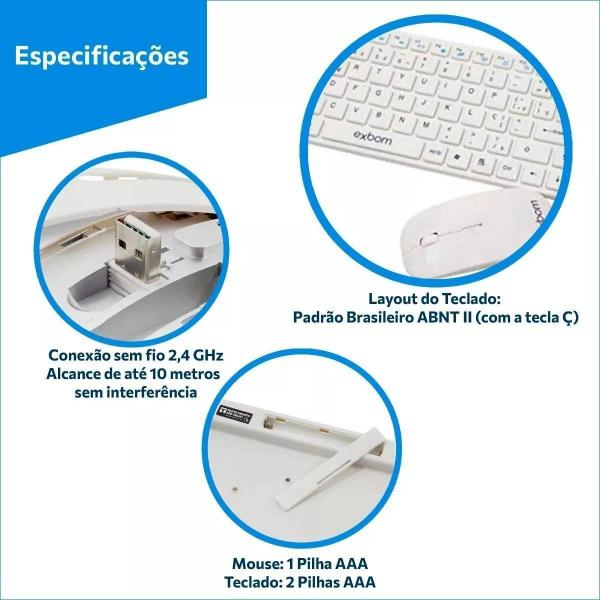 Eficiência Portuguesa: Kit Mouse E Teclado Wireless Sem Fio - MR Imagem de Eficiência Portuguesa: Kit Mouse E Teclado Wireless Sem Fio