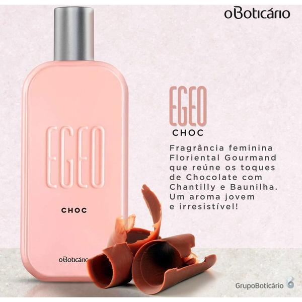 Imagem de Egeo Choc Desodorante Colônia 90ml - Perfume flor de laranjeira com damasco - Mais vendido