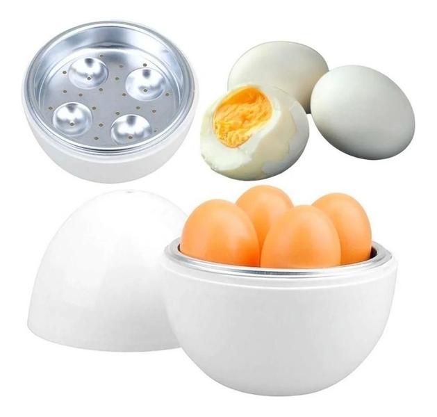 Imagem de Egg Cooker Recipiente De Cozinhar Ovo Micro-Ondas Saudável