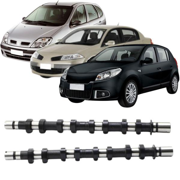 Imagem de Eixo comando escape admissao 1.6 16v (motor k4m) logan sandero 2008 a 2014 clio 1999 a 2014 scenic 1999 a 2011 megane 1998 a 2013 kangoo 2000 a 2014