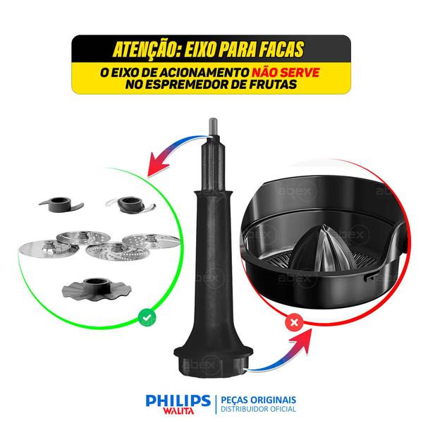 Imagem de Eixo De Acionamento Multiprocessador Philips Walita Ri7630 Ri7631 RI7632 RI7636 Original