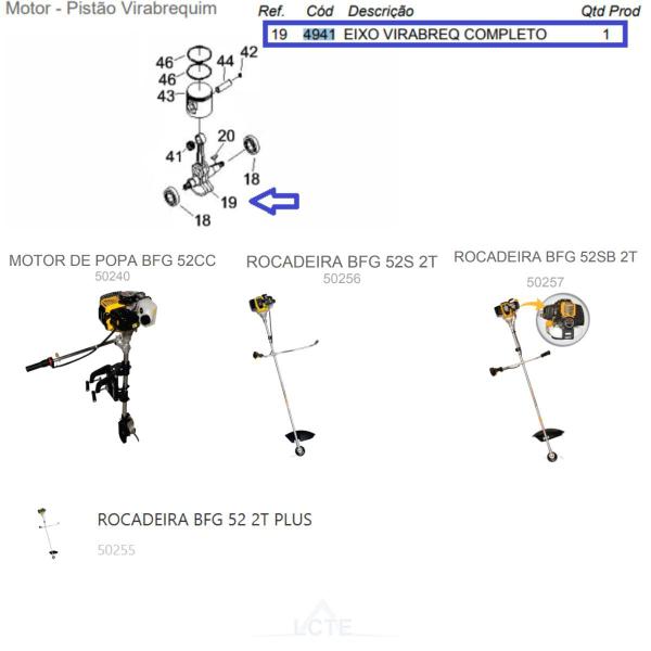 Imagem de Eixo Do Pistão P/ Perfurador De Solo BFG520D Buffalo/branco