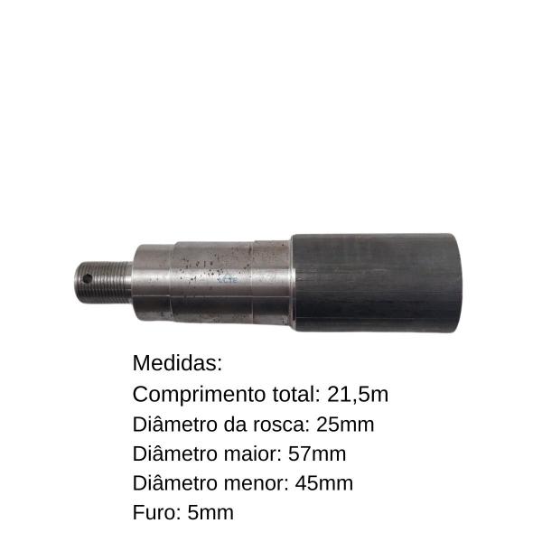 Imagem de Eixo do Tambor Para Betoneira BM 400l Metalpama Profissional