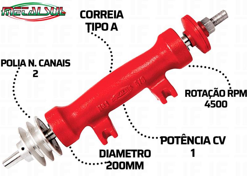 Imagem de Eixo Para Serra Circular 1/2 Pol. Nº 0 Metalsul - Es 104