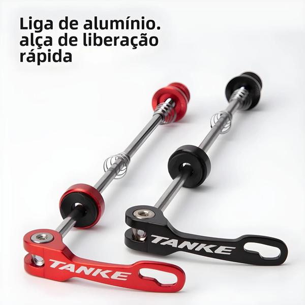 Imagem de Eixo Passante para Bicicleta 100mm/135mm - Parafuso de Liberação Rápida para Mountain Bike e Bike de Estrada