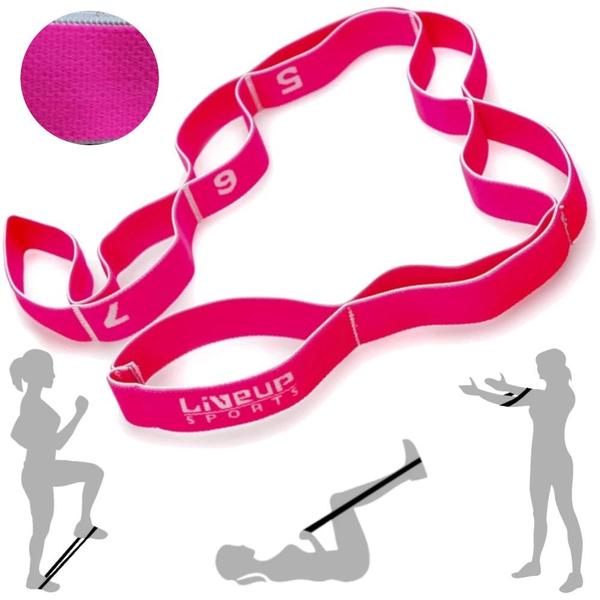 Imagem de Elasticband Faixa Elastica Tecido Multinivel Leve Rosa  Liveup Sports 