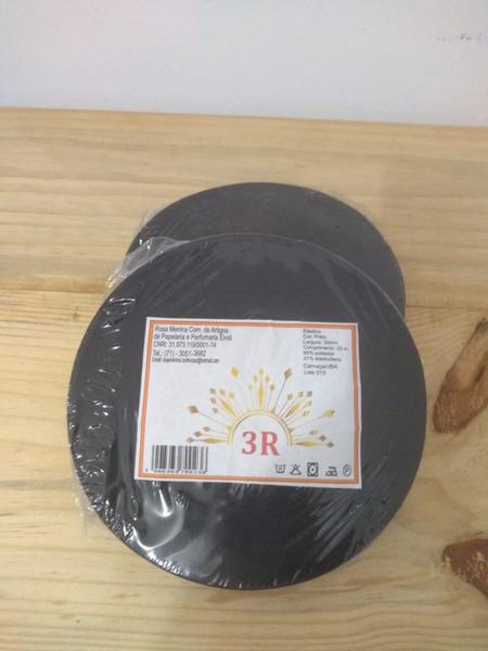 Imagem de Elástico chato poliéster cor preto para confecção largura 30 mm rolo com 25 metros marca 3R