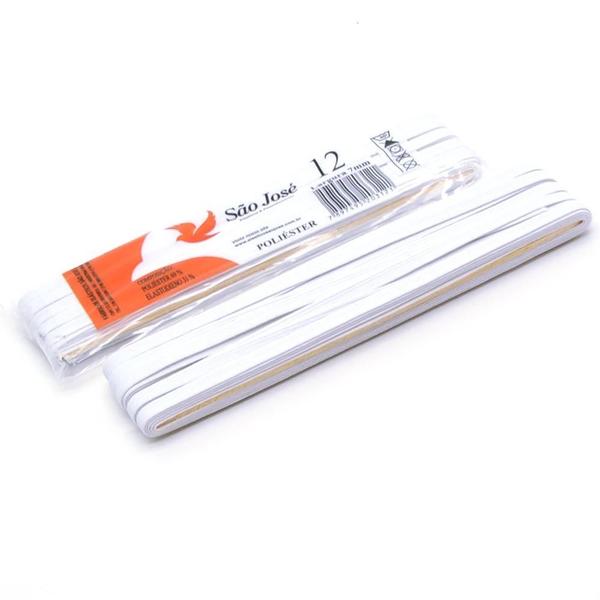 Elástico Colombe Branco São José nº 12 (7,0mm) - 10 metros - Elásticos São José Imagem de Elástico Colombe Branco São José nº 12 (7,0mm) - 10 metros