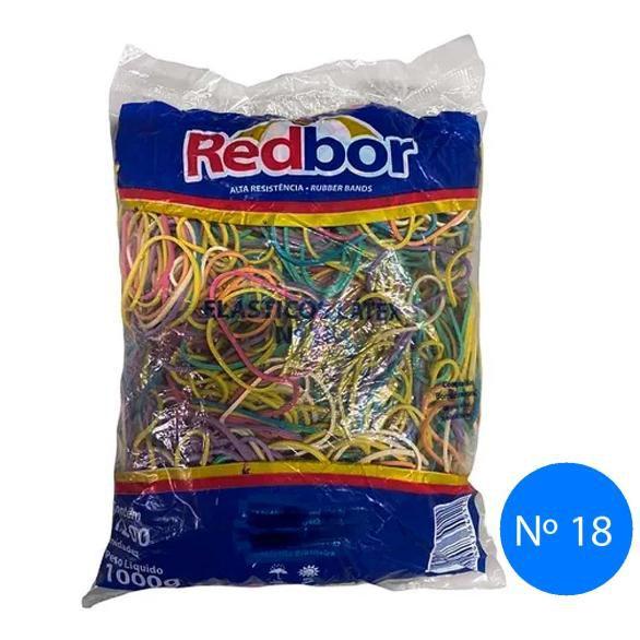 Elástico colorido N18 1000gr Redbor Imagem de Elástico colorido N18 1000gr Redbor