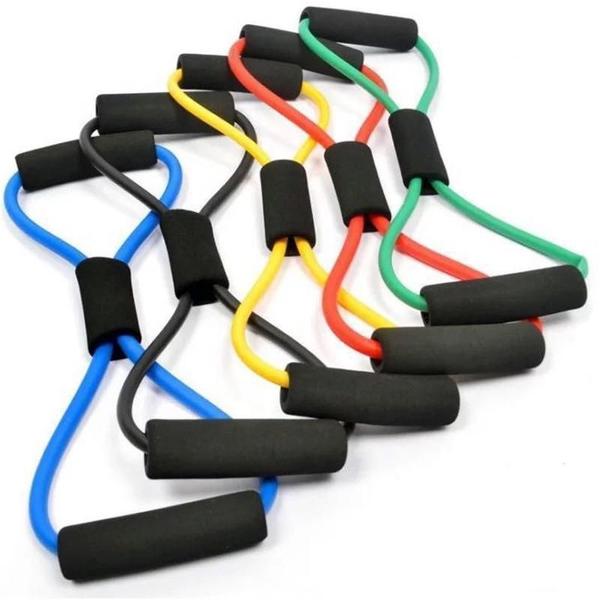 Elástico D Tensão 8 Para Malhar Extensor Academia Pilatesfit - Cross Imagem de Elástico D Tensão 8 Para Malhar Extensor Academia Pilatesfit