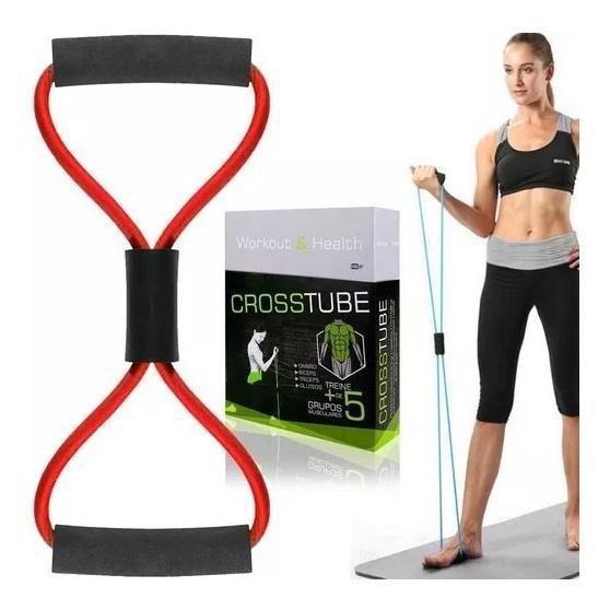Elástico D Tensão 8 Para Malhar Extensor Academia Pilatesfit - Cross Imagem de Elástico D Tensão 8 Para Malhar Extensor Academia Pilatesfit