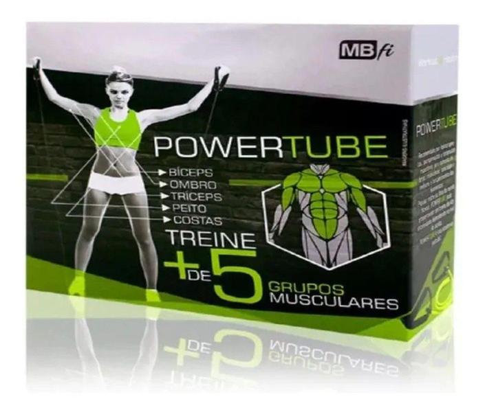 Imagem de Elástico De Tensão Powertube Exercícios Ombro Peito Costas Treino Funcional - Mbfit