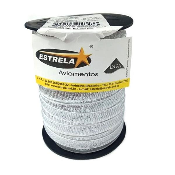 Imagem de Elastico Estrela Quartzo Alvejado 10mm com 50m