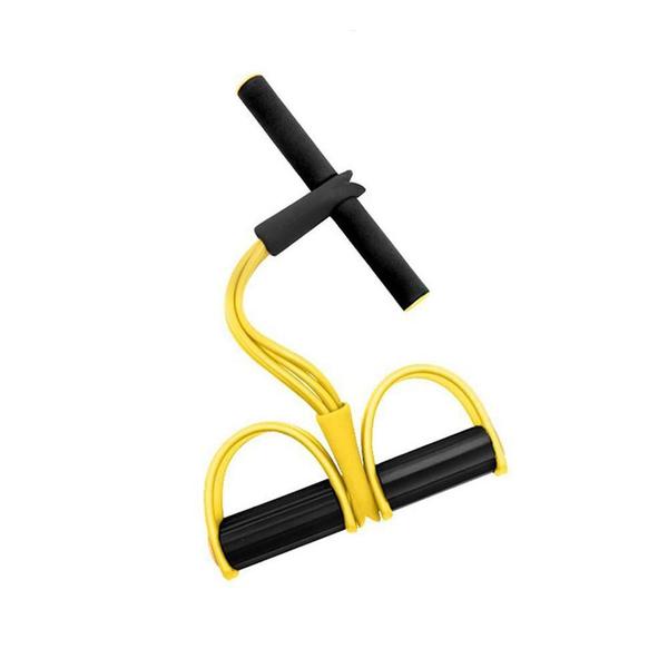 Imagem de Elastico Extensor Academia Casa Exercicio 4 Tubos - Amarelo