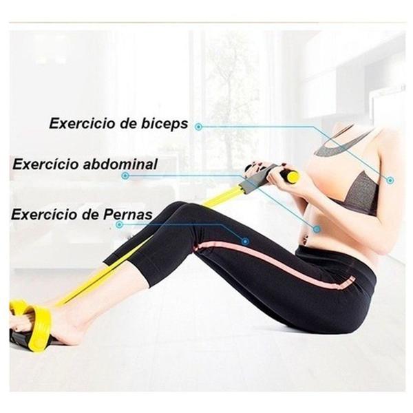 Elastico Extensor Academia Casa exercicio 4 tubos Faixa de Resistencia abdominal Tonificação - Braslu Imagem de Elastico Extensor Academia Casa exercicio 4 tubos Faixa de Resistencia abdominal Tonificação
