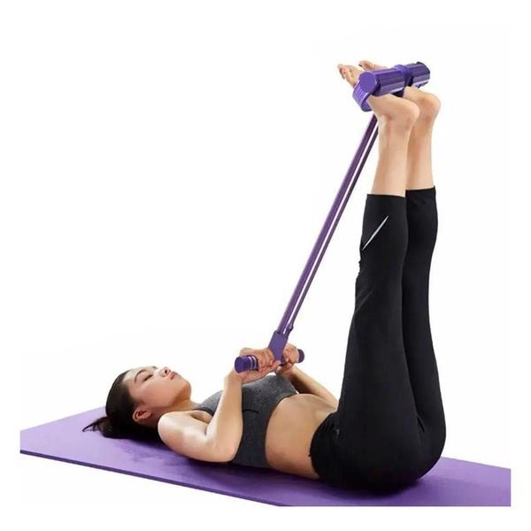 Imagem de Elastico Extensor Com Pegada E Apoio Para Pés Bonafit Roxo