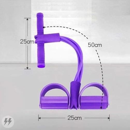 Imagem de Elastico Extensor Com Pegada E Apoio Para Pés Bonafit Roxo