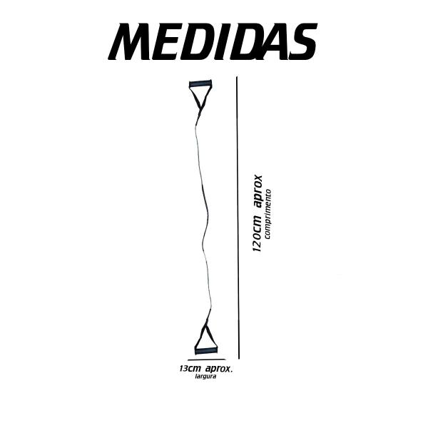 Imagem de Elástico Extensor De Tensão Exercícios Leve Treino Academia Braços Multifuncional Musculação Exercícios