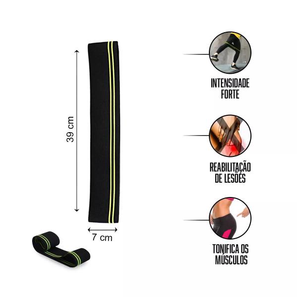 Elástico Extensor Hip Band Intensidade Forte - NATURAL FITNESS Imagem de Elástico Extensor Hip Band Intensidade Forte