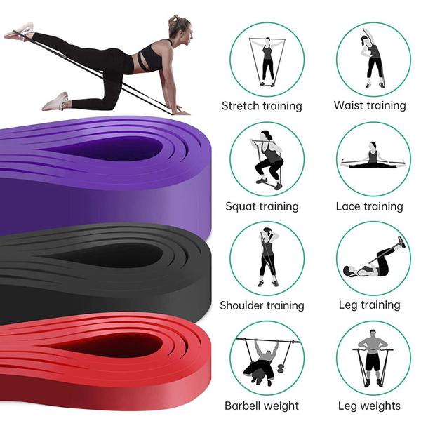 Elástico Extensor Kit 3 Bumbum Band Musculação Fitness Treino Em Casa Fortalecimento Musculação - New Hawaii Imagem de Elástico Extensor Kit 3 Bumbum Band Musculação Fitness Treino Em Casa Fortalecimento Musculação