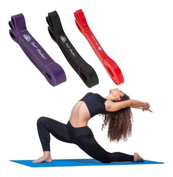 Elástico Extensor Kit 3 Bumbum Band Musculação Fitness Treino Em Casa Fortalecimento Musculação - New Hawaii Imagem de Elástico Extensor Kit 3 Bumbum Band Musculação Fitness Treino Em Casa Fortalecimento Musculação