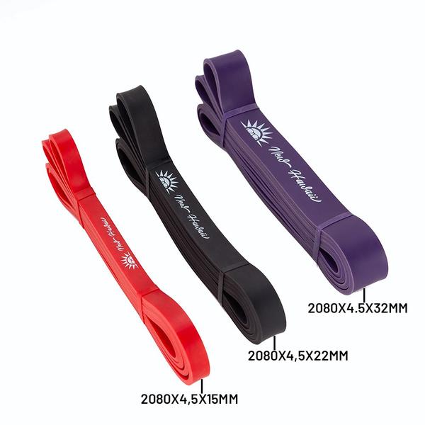 Elástico Extensor Kit 3 Bumbum Band Musculação Fitness Treino Em Casa Fortalecimento Musculação - New Hawaii Imagem de Elástico Extensor Kit 3 Bumbum Band Musculação Fitness Treino Em Casa Fortalecimento Musculação