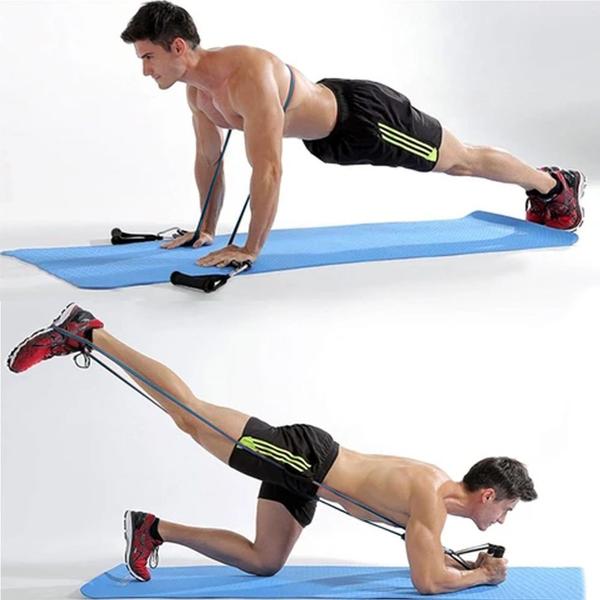 Elástico Extensor Revestido Musculação Treino Academia - Médio - Natural Fitness Imagem de Elástico Extensor Revestido Musculação Treino Academia - Médio