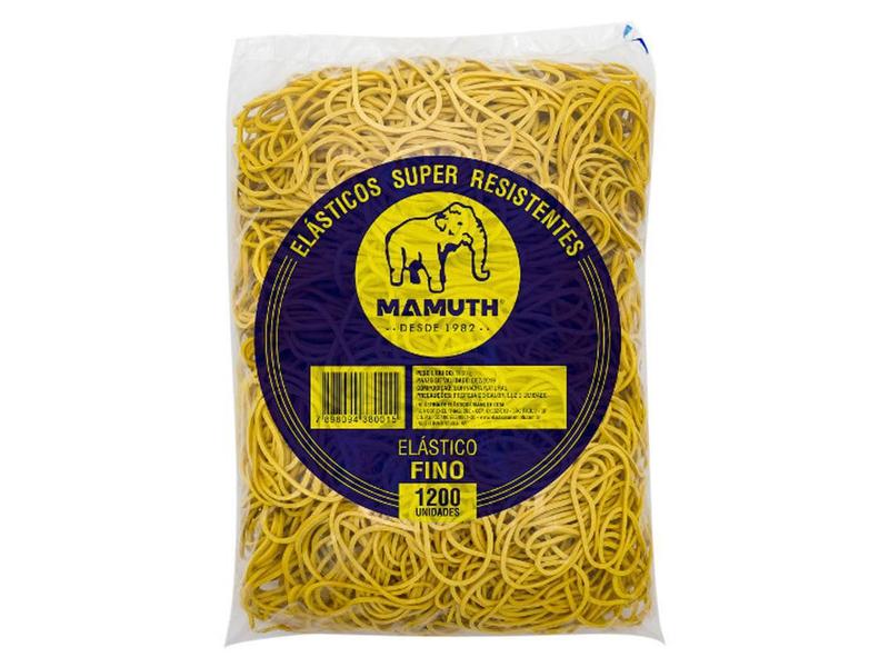 Imagem de Elástico Extra Fino 1Kg Mamuth Amarelo