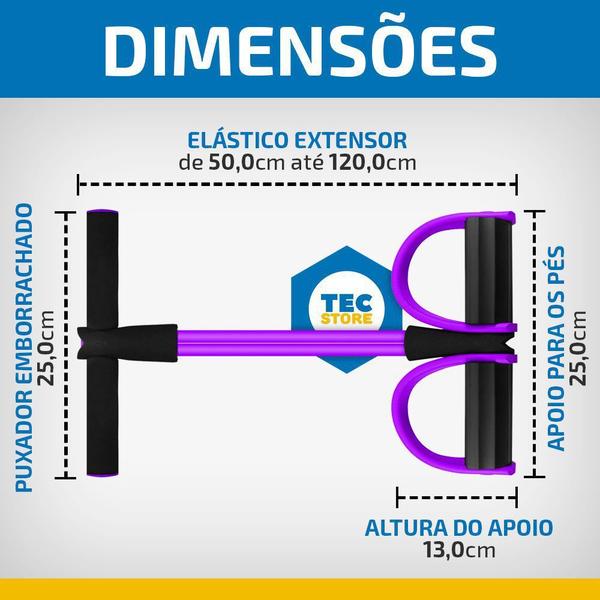 Imagem de Elastico Para Malhar Extensor Academia Treino Pilates Fit